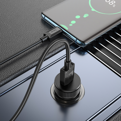 Auto-oplader HOCO Z49A, 18W, 3A, 1 x USB-A, Zwart