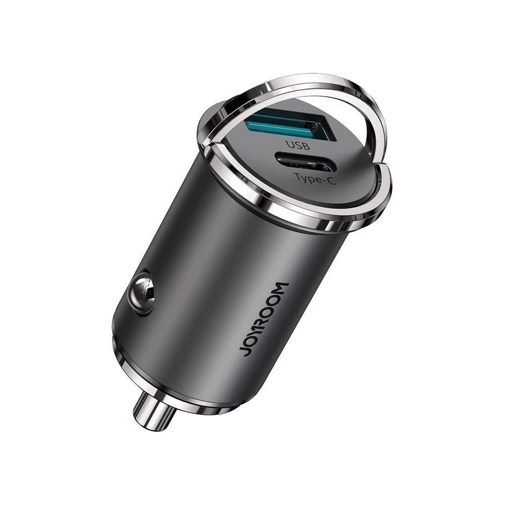 Auto-oplader Joyroom C-A35, 45W, 5A, 1 x USB-A - 1 x USB-C, Gri