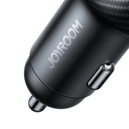 Auto-oplader Joyroom JR-CCD04, 30W, 3A, 1 x USB-A - 2 x USB-C, Zwart