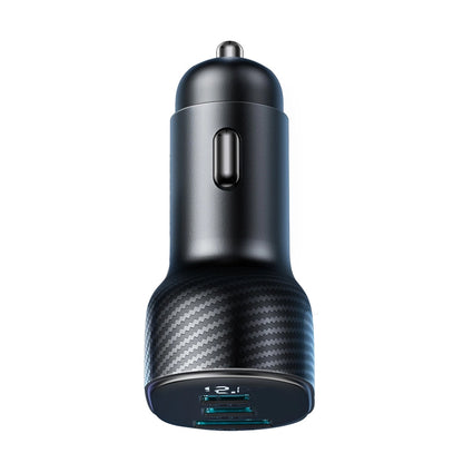 Auto-oplader Joyroom JR-CCD04, 30W, 3A, 1 x USB-A - 2 x USB-C, Zwart