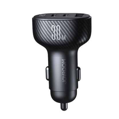 Auto-oplader Joyroom JR-CCD04, 30W, 3A, 1 x USB-A - 2 x USB-C, Zwart