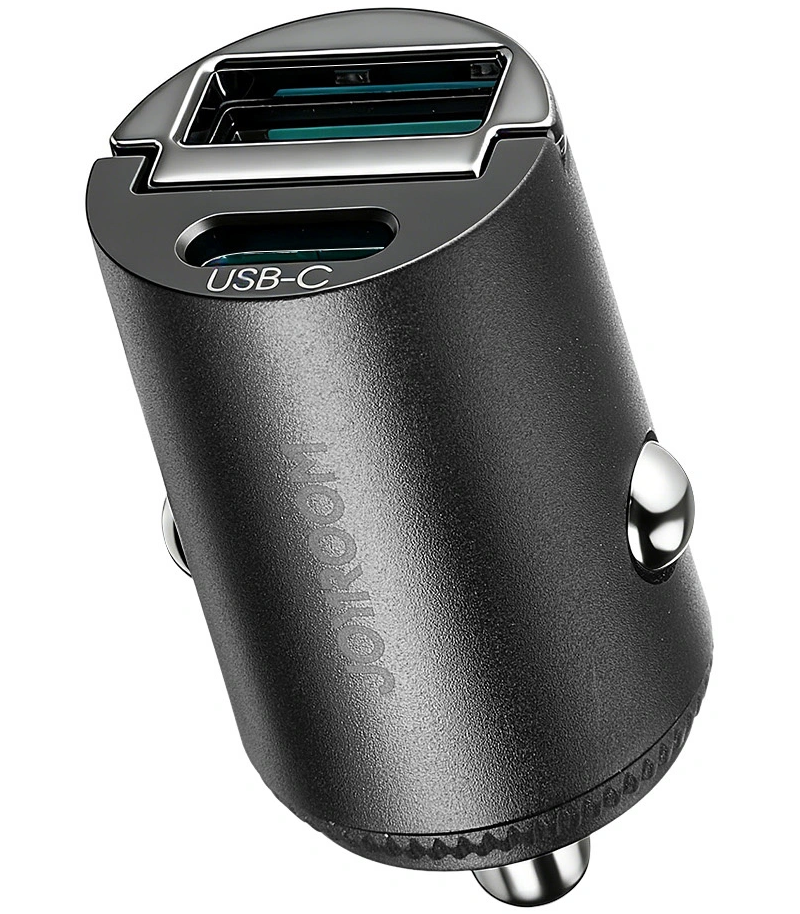 Auto-oplader Joyroom JR-CCN18, 65W, 1 x USB-A - 1 x USB-C, Zwart