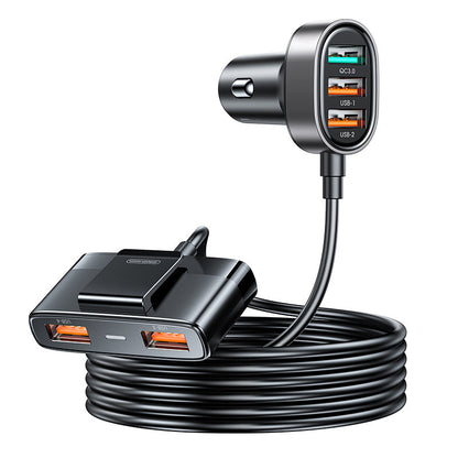 Joyroom JR-CL03 Pro Car Charger, 45W, 3.1A, 5 x USB-A, Black