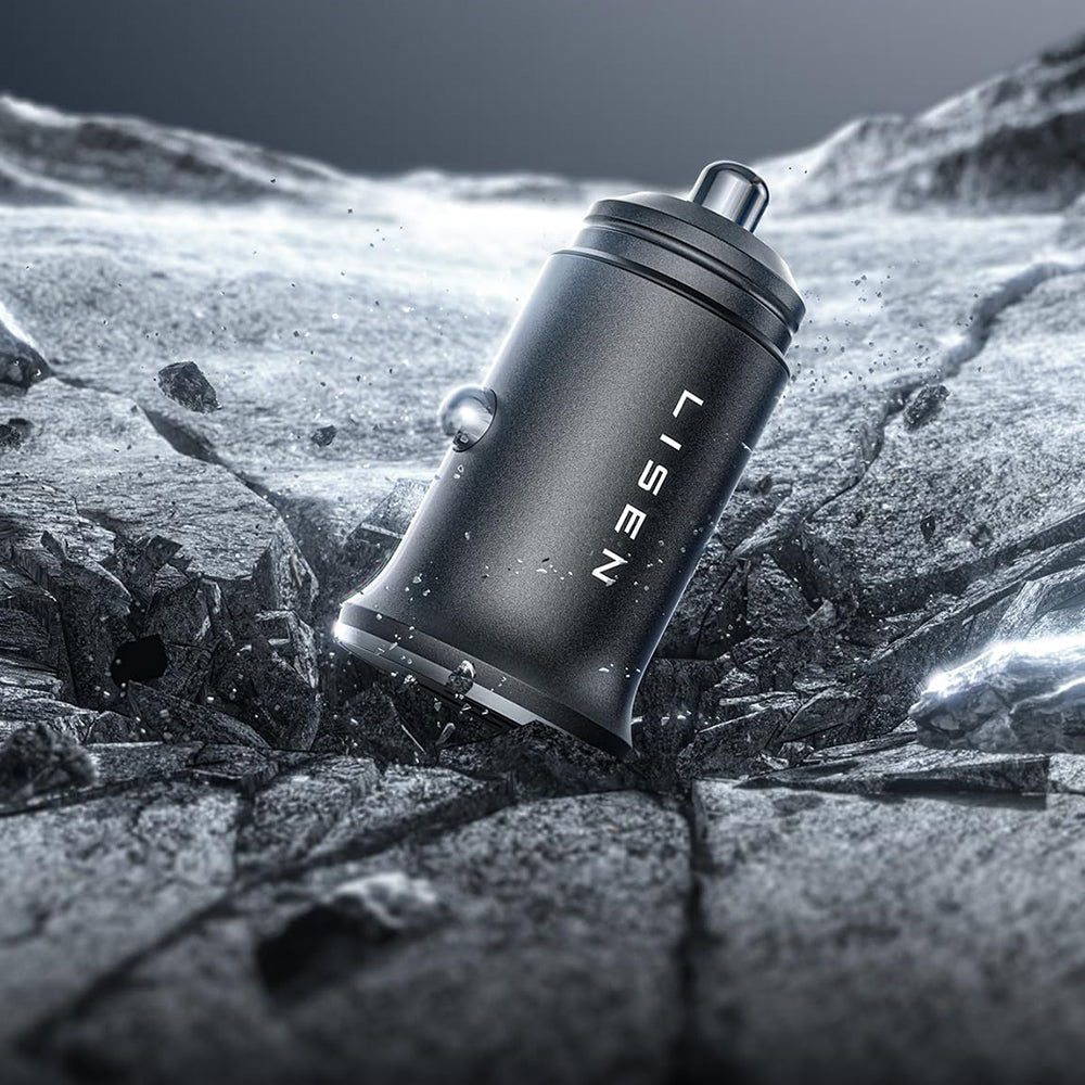 Autolader Lisen, 45W, 3A, 2 x USB-C, Zwart YL0223080007