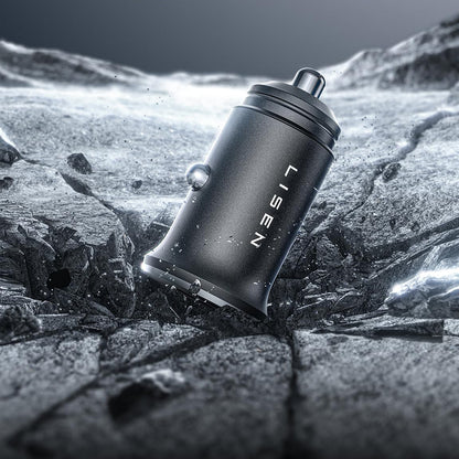 Autolader Lisen, 45W, 3A, 2 x USB-C, Zwart YL0223080007