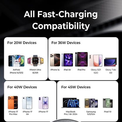 Autolader Lisen, 45W, 3A, 2 x USB-C, Zwart YL0223080007