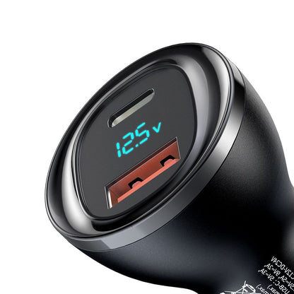 Auto-oplader McDodo CC-5670 Display, 95W, 5A, 1 x USB-A - 1 x USB-C, Zwart