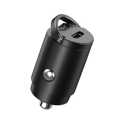 Autolader Techsuit C5 NanoVolt, 30W, 3A, 1 x USB-C, Zwart