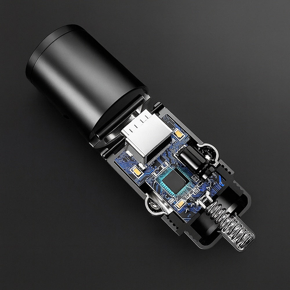 Autolader Techsuit C5 NanoVolt, 30W, 3A, 1 x USB-C, Zwart