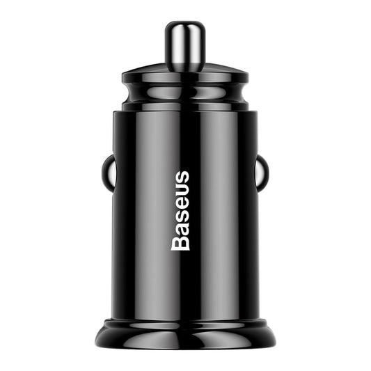 Baseus Car Charger, 30W, 5A, 2 x USB-A, Black CCALL-YD01