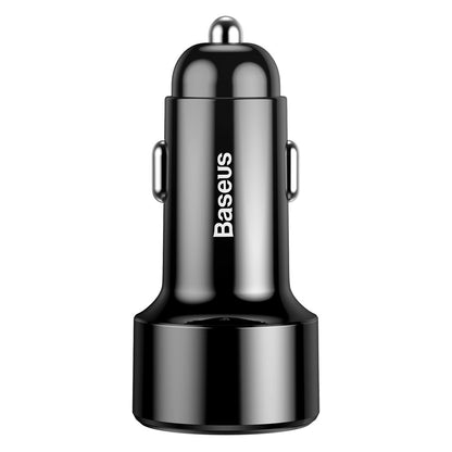 Baseus Magic Display Series Car Charger, 45W, 6A, 1 x USB-A - 1 x USB-C, Black CCMLC20C-01