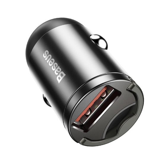 Auto-oplader Baseus Star Mini, 30W, 3A, 1 x USB-A, Grijs VCHX-A0G