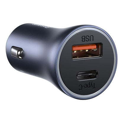 Baseus Golden Contactor Pro Car Charger, 40W, 3A, 1 x USB-A - 1 x USB-C, Gray CCJD-0G