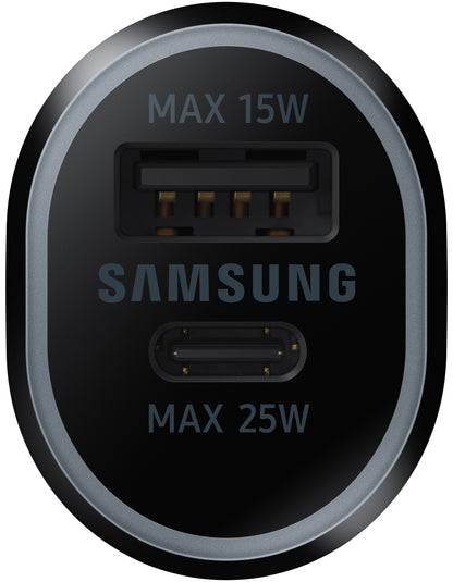 Samsung Car Charger, 40W, 2A, 1 x USB-A - 1 x USB-C, Black EP-L4020NBEGEU