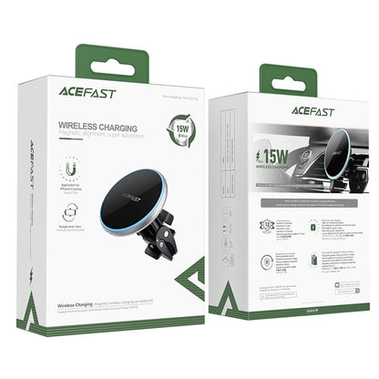 Draadloze Auto Oplader Acefast D3, 15W, 1.67A, Zilver