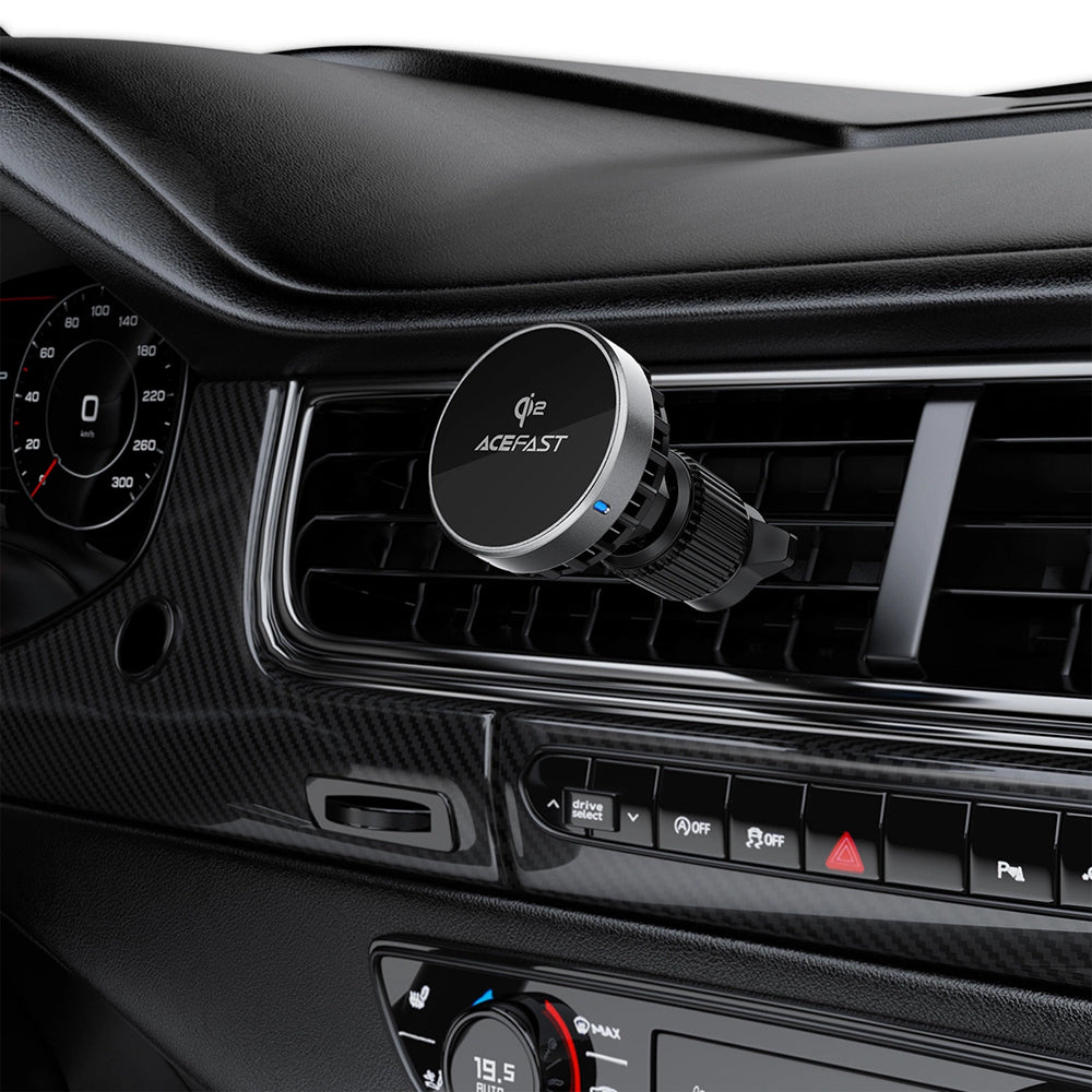 Acefast D40 Wireless Car Charger, 15W, 1.67A, Gray