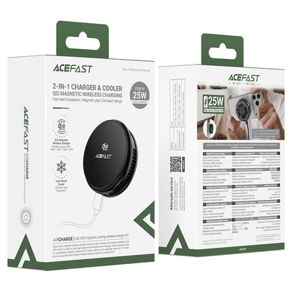 Acefast E47 2in1 Draadloze Netlader, 25W, Zwart