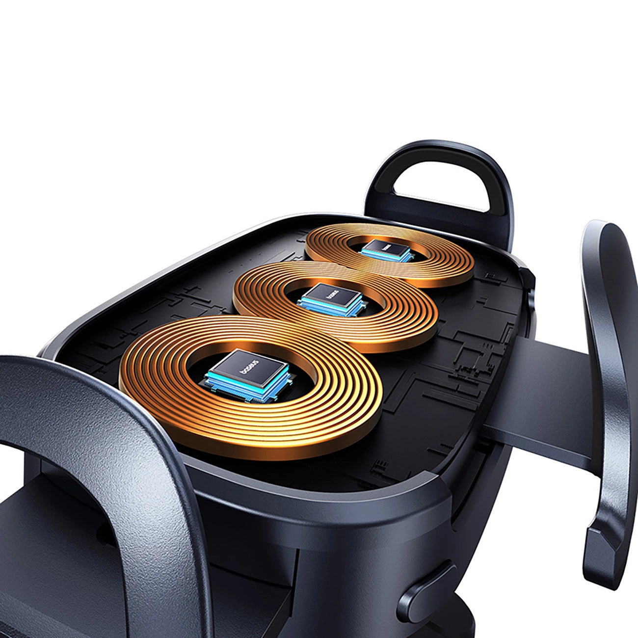 Draadloze Auto Oplader Baseus LightChaser, 15W, 1.67A, Zwart, Opnieuw verzegeld C40355901111-00