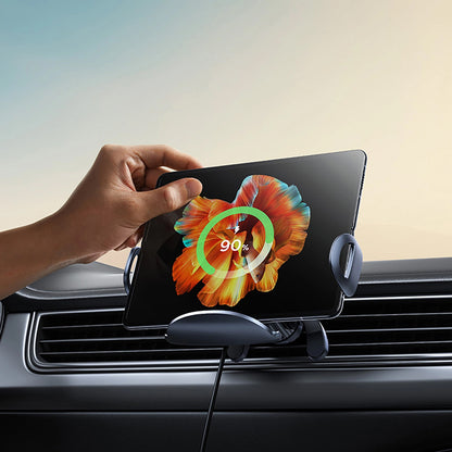 Draadloze Auto Oplader Baseus LightChaser, 15W, 1.67A, Zwart, Opnieuw verzegeld C40355901111-00