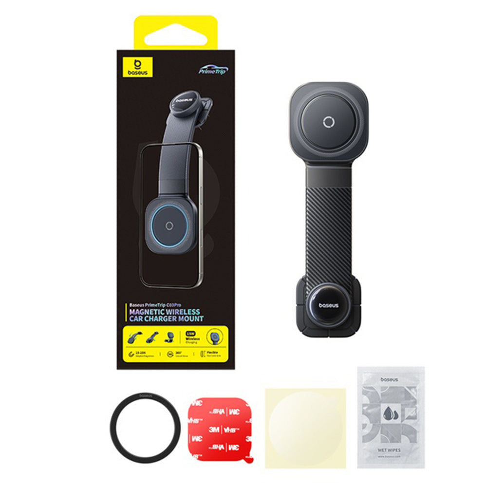Baseus PrimeTrip C03 Pro Wireless Car Charger, 15W, 1.67A, Black C0013701