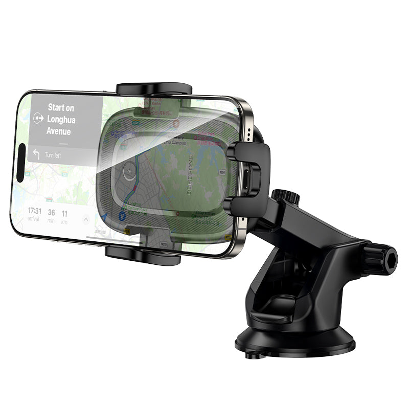 Draadloze Auto Oplader Borofone BH223 Follower, 15W, 1.67A, Zwart