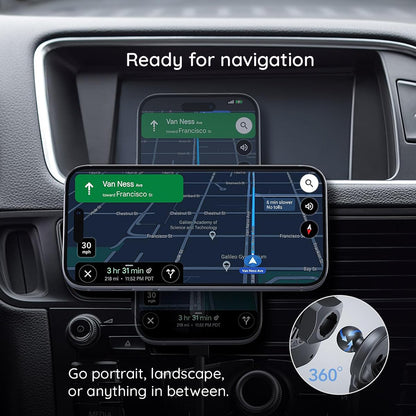 Draadloze Auto Oplader ESR CryoBoost, 15W, 1.67A, Zilver