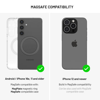 Draadloze Auto Oplader Fixed MagRound 2 XL, 15W, 1.67A, Zwart