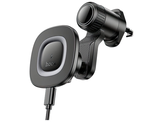 Draadloze Auto Oplader HOCO HW30, 15W, 1.67A, Zwart