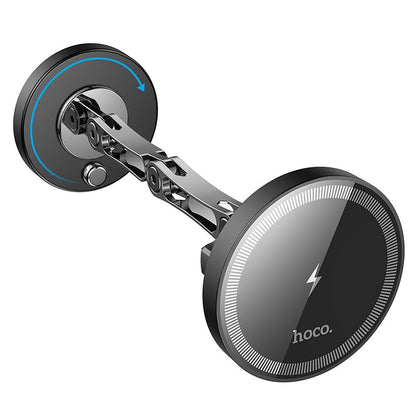 HOCO HW26 Wireless Car Charger, 15W, 1.67A, Black