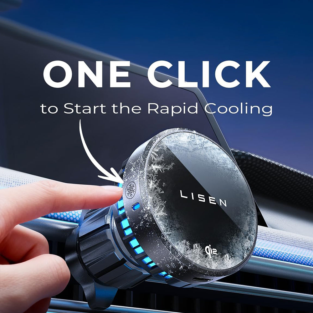 Draadloze Auto Oplader Lisen W701, 15W, 1.67A, Zwart YL0224060042