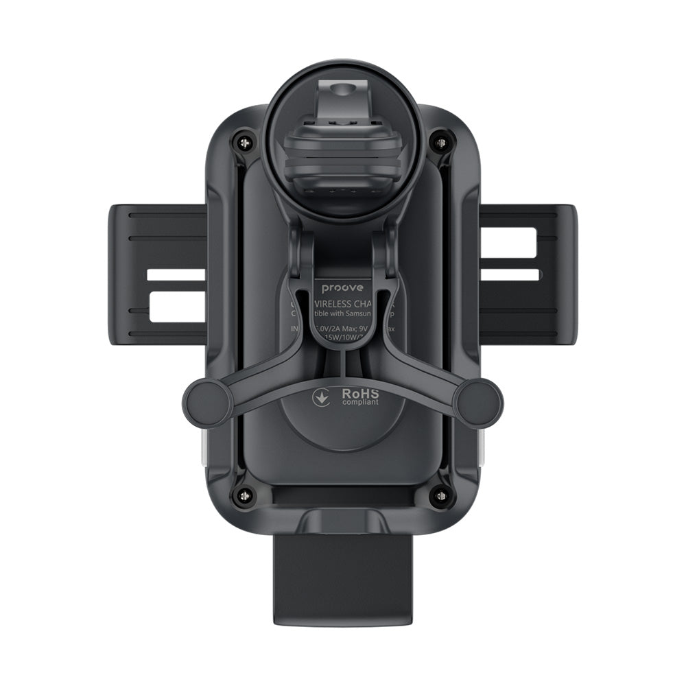Draadloze Auto Oplader Proove Triple Clamp, 15W, 1.67A, Zwart WHTC15010001
