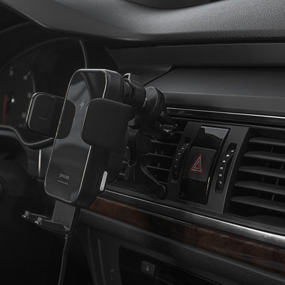 Draadloze Auto Oplader Proove Triple Clamp, 15W, 1.67A, Zwart WHTC15010001