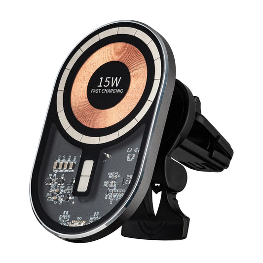 Draadloze Auto Oplader Qualo QTUS-K-15-07, 15W, 1.67A, Gri