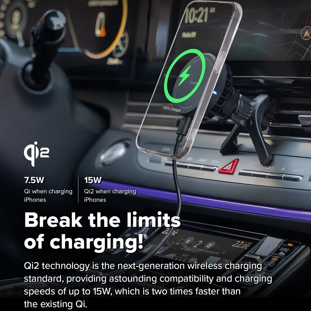 Draadloze Auto Oplader Ringke, 15W, 1.67A, Zwart