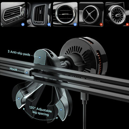 Spigen Essential Wireless Car Charger, 25W, 1.67A, Black ACP10511