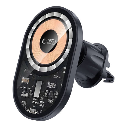 Tech-Protect MM15W-V6 Wireless Car Charger, 15W, 1.67A, Black