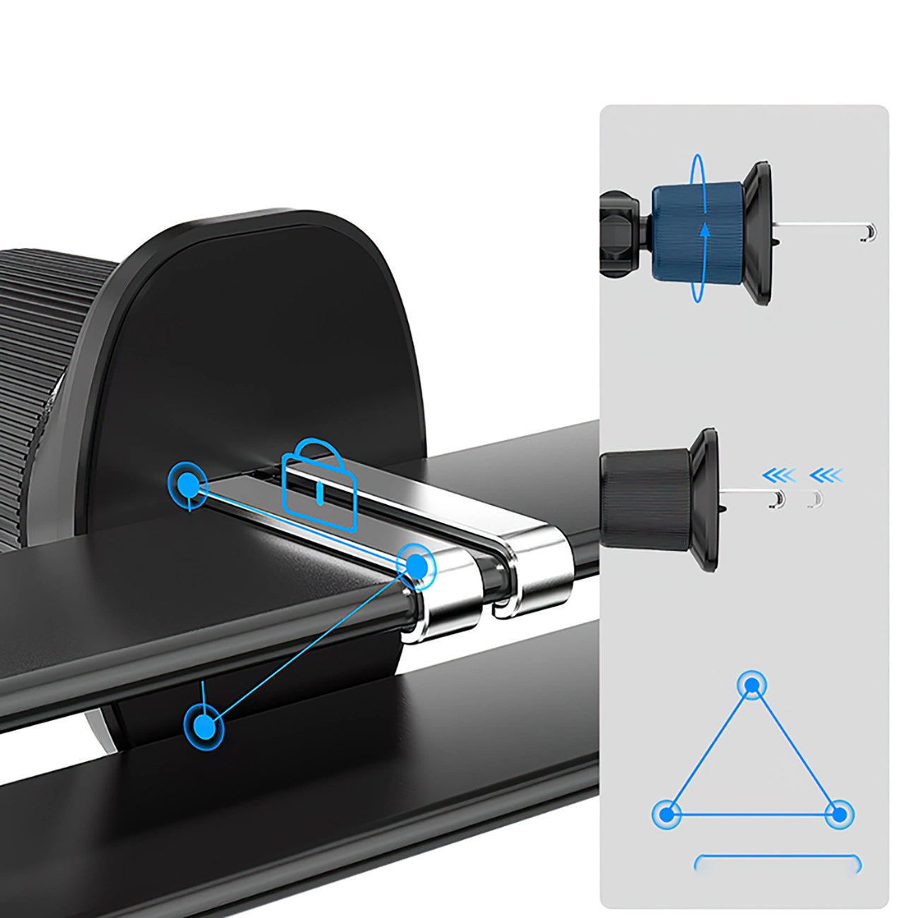 Draadloze Auto Oplader WZK WCT5-Q6S2Y, 15W, 1.67A, Zwart