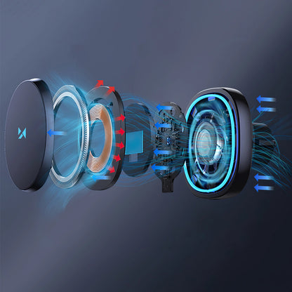 Draadloze Auto Oplader WZK WCT5-Q6S2Y, 15W, 1.67A, Zwart