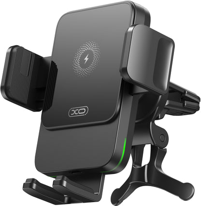 Draadloze Auto Oplader XO Design WX041 Vent, 15W, 1.67A, Zwart