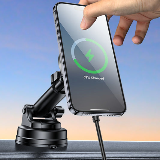 Draadloze Auto Oplader Yesido DS30, 15W, 1.67A, Zwart