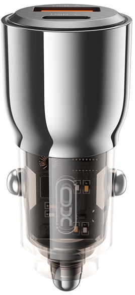 Autolader XO Design CC58, 95W, 3.25A, 1 x USB-A - 1 x USB-C, Zwart