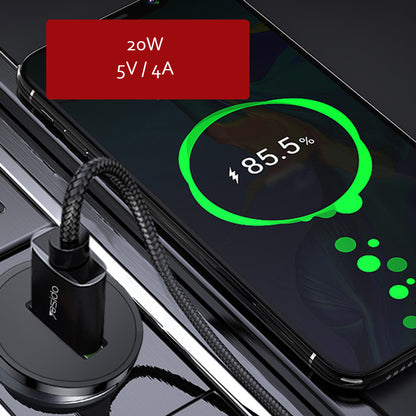 Autolader Yesido Y38, 18W, 3A, 1 x USB-A, Zwart