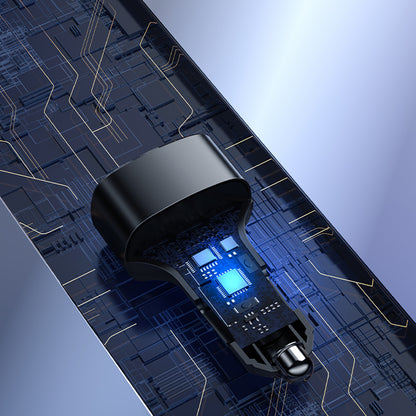 Auto-oplader Yesido Y47, 49W, 3A, 2 x USB-A - 1 x USB-C, Zwart