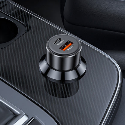 Autolader Yesido Y64, 50W, 3A, 1 x USB-A - 1 x USB-C, Zwart