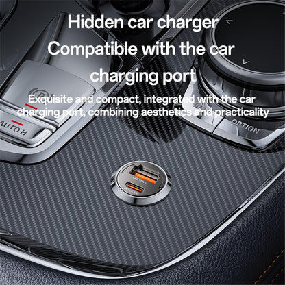 Auto-oplader Yesido Y68, 30W, 3A, 1 x USB-A - 1 x USB-C, Zwart