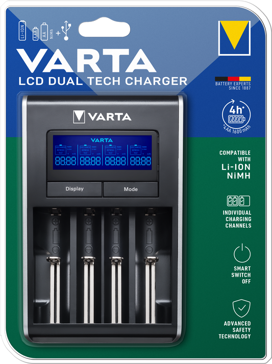 Varta Batterijlader, AA / AAA, Zwart