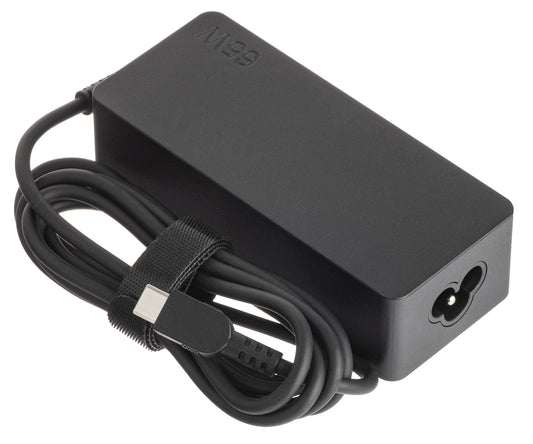 Lenovo Charger, 65W, 20V, 3 Pin, USB-C, Black 4X20M26272 