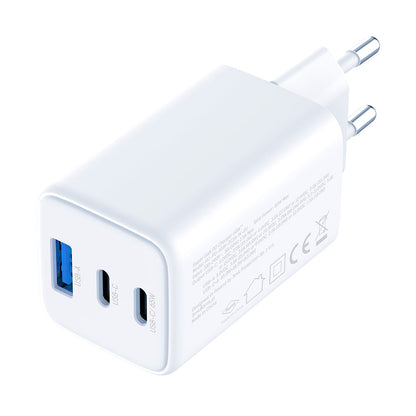 Netwerkoplader 3MK Hyper, 65W, 3.25A, 1 x USB-A - 2 x USB-C, Wit