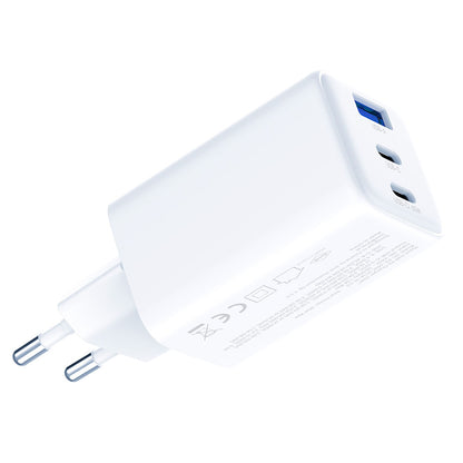 Netwerkoplader 3MK Hyper, 65W, 3.25A, 1 x USB-A - 2 x USB-C, Wit