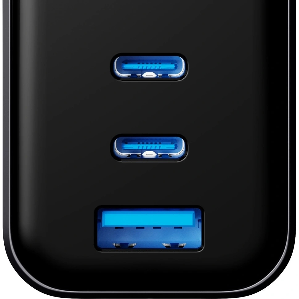 Netlader 3MK InCharge Lumin Display, 67W, 5A, 1 x USB-A - 2 x USB-C, Zwart